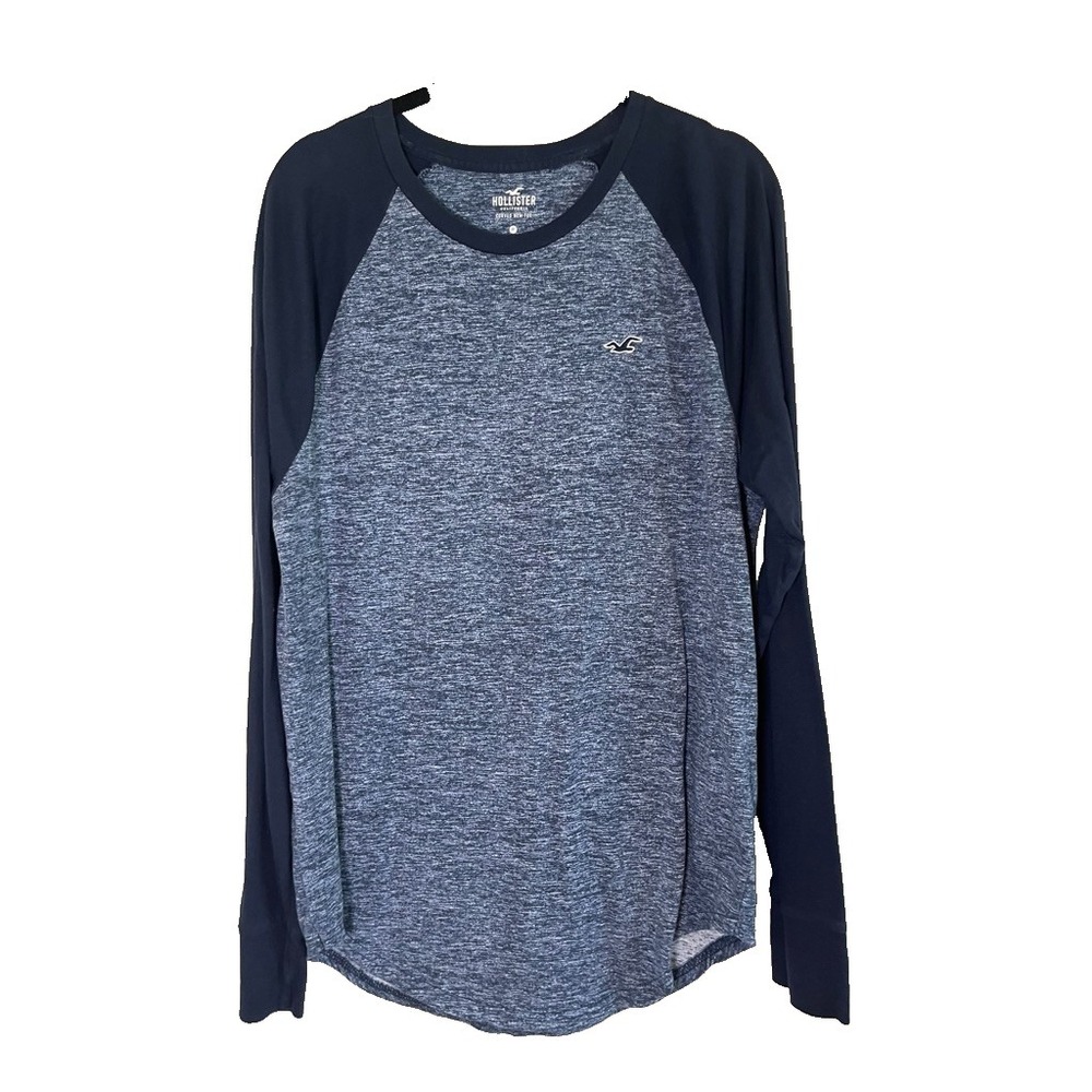Hollister Neutral Henley Top M Y2K Retro Sporty Classic Preppy Skater Grunge 90s